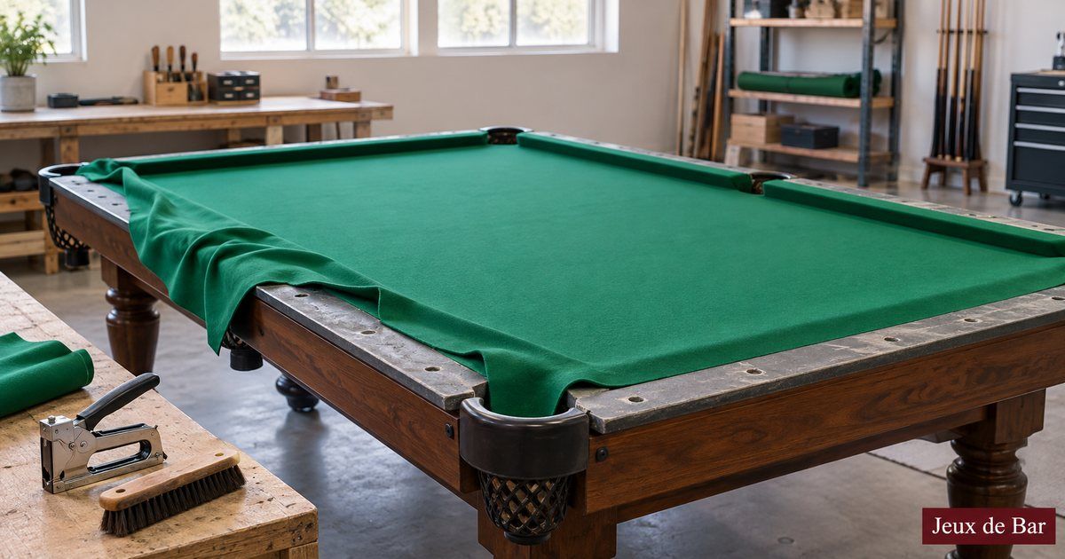 Changer un tapis de billard : méthode pas à pas