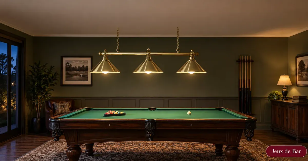 Éclairage billard