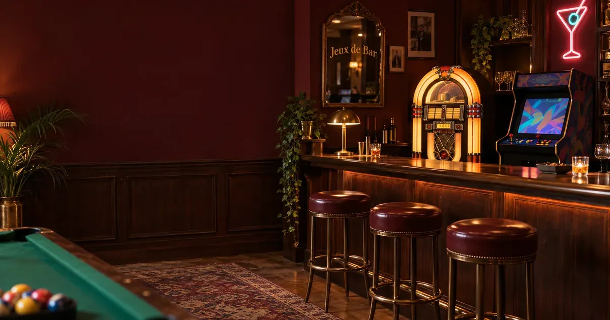 Arcade et ambiance bar